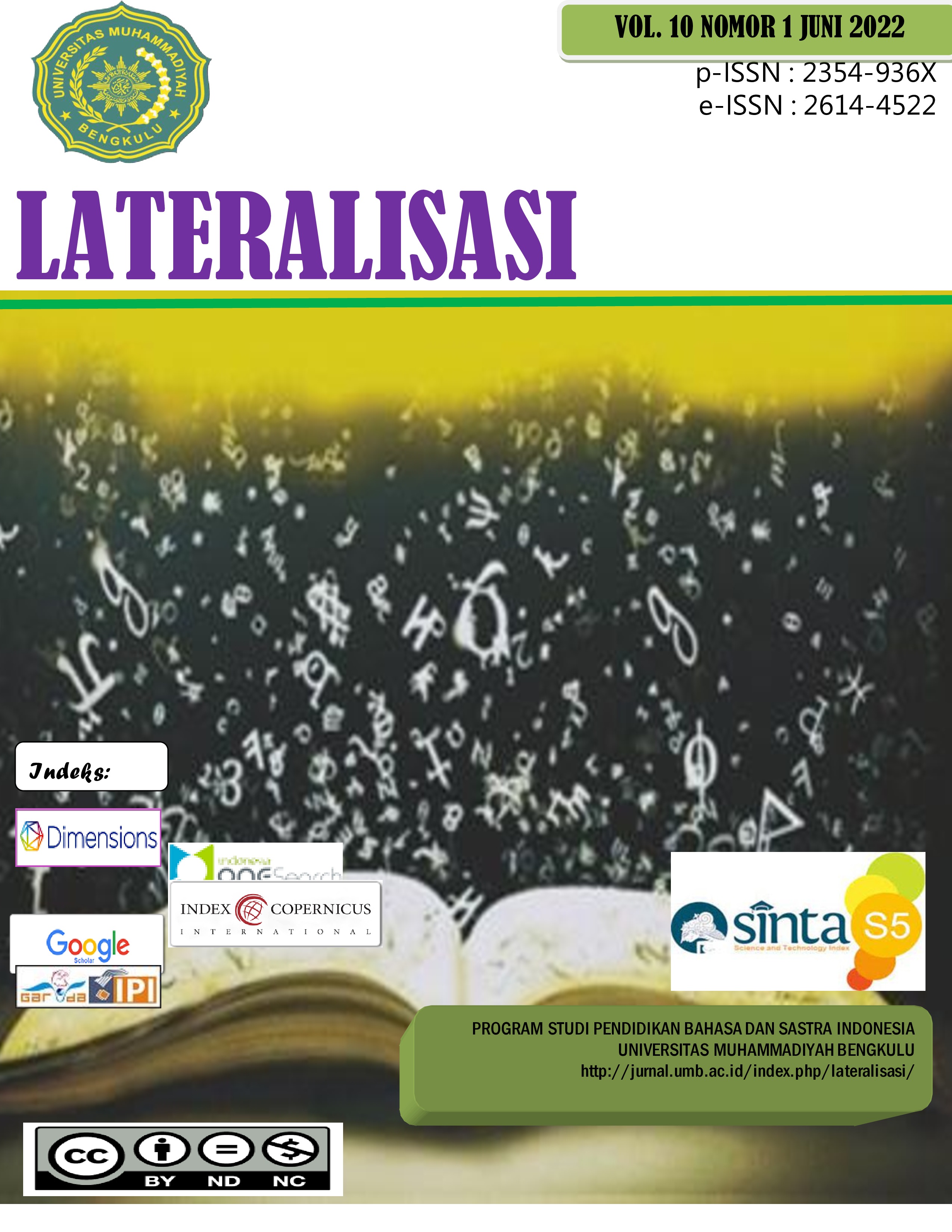 					Lihat Vol 10 No 01 (2022): LATERALISASI
				